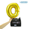 Lagenda Electric Helium Inflator with Digital Sizing and Foot Pedal (Foil and Bubble Outlets) B363