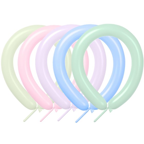 260T Anagram Standard Assorted PASTEL Plain Modelling #88090520-APSTL Pack of 50