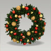 900mm Christmas WREATH- fully decorated in Red & Gold #WREATH900