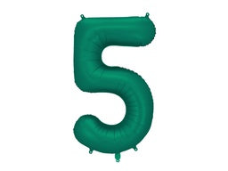 86cm Foil Number FIVE Bottle Green #FB1S-5 each packaged