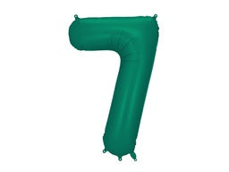 86cm Foil Number SEVEN Bottle Green #FB1S-7 each packaged