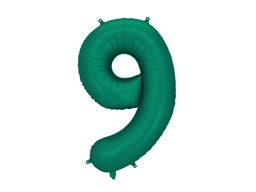 86cm Foil Number NINE Bottle Green #FB1S-9 each packaged