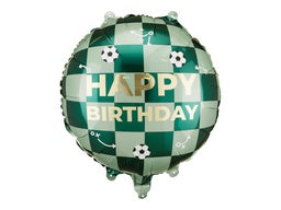 35cm Foil Happy BIRTHDAY with Soccer Balls #FB296
