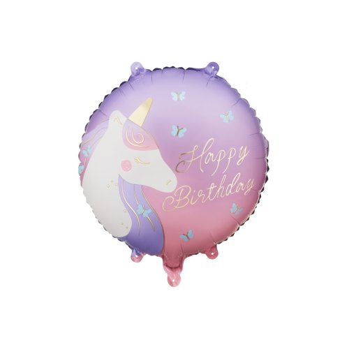 35cm Foil UNICORN Happy BIRTHDAY #FB354