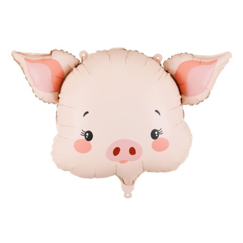 61cm x 36cm Foil Shape PIG Head #FB368 - Each (pkgd.)