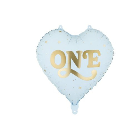 35cm Heart Foil  ONE  Light Blue #FB390001J - Each (Pkgd.)