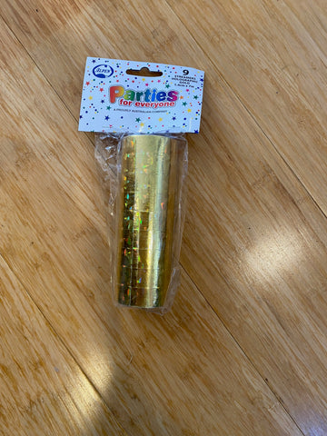 Boat STREAMERS Gold Holographic Pack of 9 #AP202214