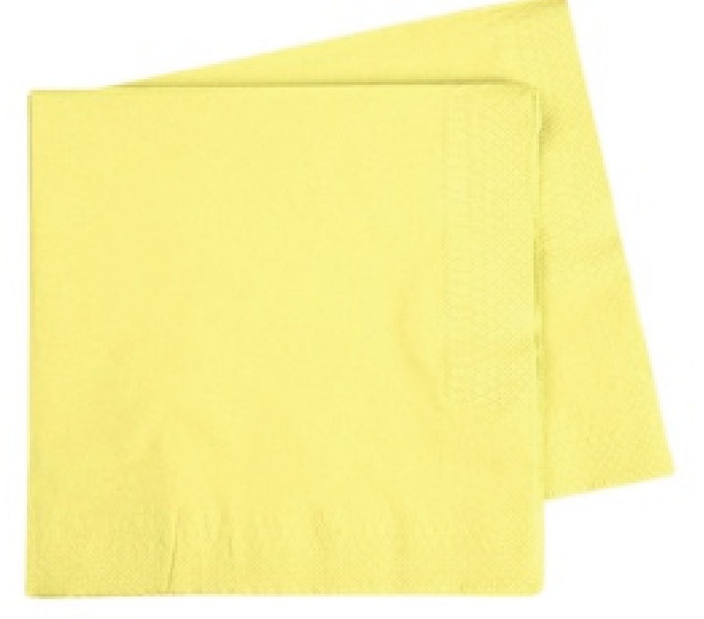 Dinner Napkin PASTEL YELLOW Pack of 40 #FS6073PYP