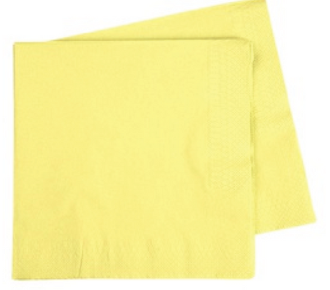 Dinner Napkin PASTEL YELLOW Pack of 40 #FS6073PYP