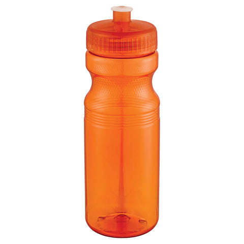 24oz Easy Squeezy Crystal Sports Bottle ORANGE SM6523OR
