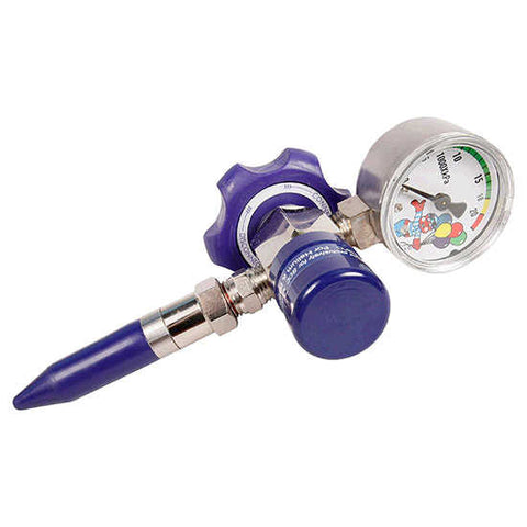 Balloon Gas Regulator with GAUGE #BGAGBOC - Each