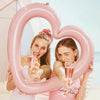 86cm Shape Foil Heart Frame Pink #26207 - Each (pkgd.)