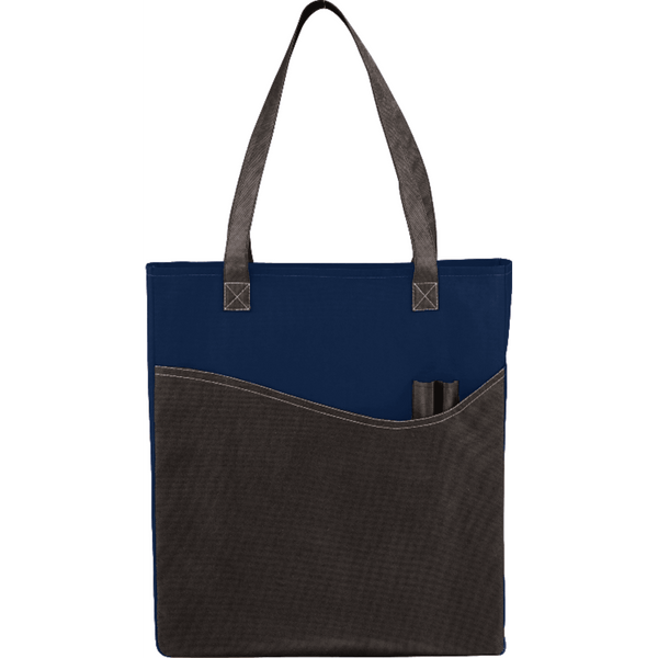 Rivers Pocket Non-Woven Convention Tote #7325 Black/Navy