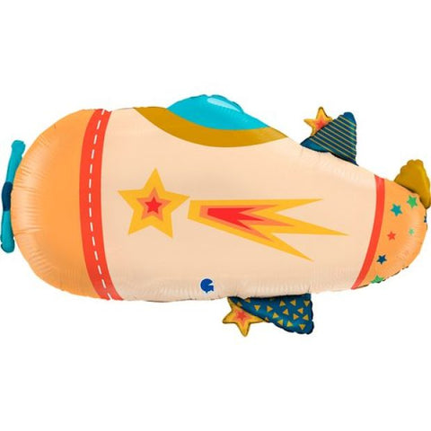 74cm Foil Shape Cool AIRPLANE #72134- Each (Pkgd.)