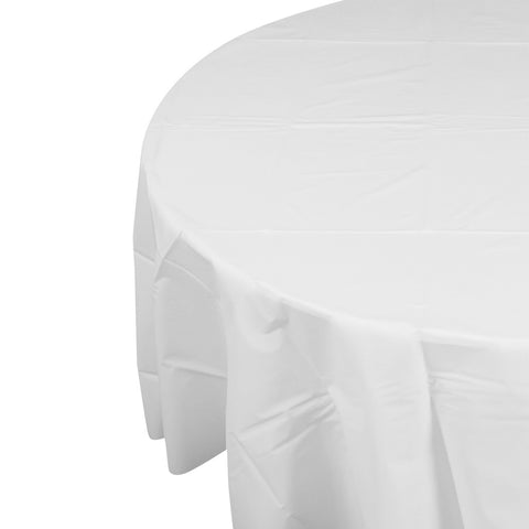 Tablecover WHITE Round 213cm #FS5082WHP