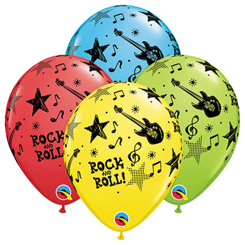 28cm Round Special Assorted Rock and Roll Stars #43422-10- Pack of 10