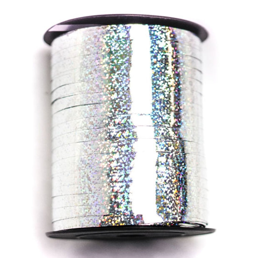 METALLIC Ribbon 455m/497yd x 5mm Holographic SILVER each #1241025