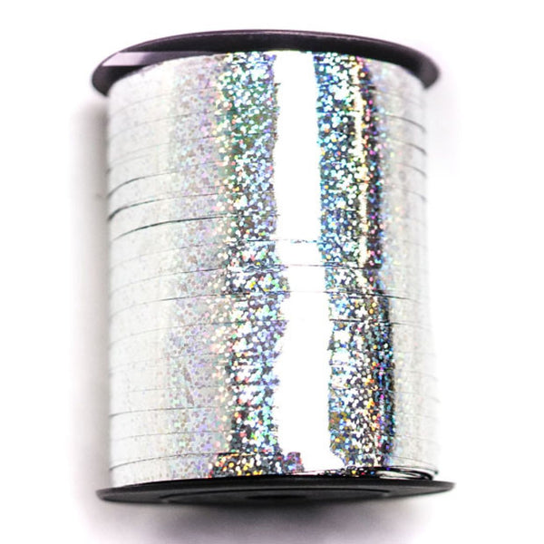 METALLIC Ribbon 455m/497yd x 5mm Holographic SILVER each #1241025