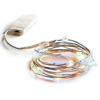 LED Strings Lights - White Light on Wire #215003- 3 Meters Long with lights - Each