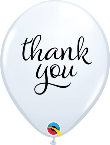 28cm Round White SIMPLY Thank You! #10064 - Pack of 50