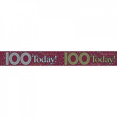 2.6m BANNER 100 Today #AP109259 100th Birthday