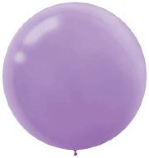 60cm Latex Round Plain Lavender Anagram #115910.04 - Pack of 4