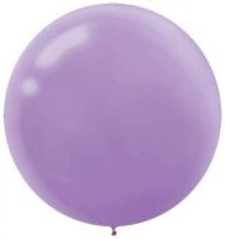 60cm Latex Round Plain Lavender Anagram #115910.04 - Pack of 4