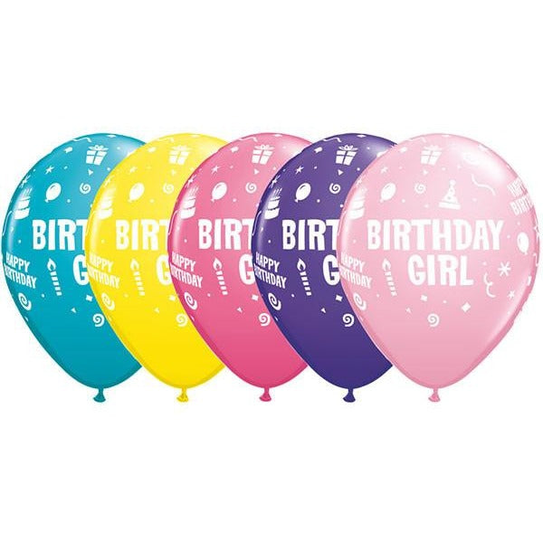 28cm Round Special Assorted Birthday Girl #11910 - Pack of 50