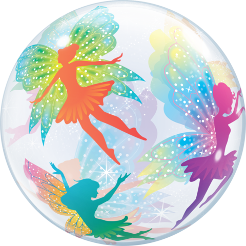 56cm Single Bubble Magical Fairies & Sparkles #12236 - Each