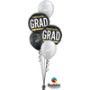 28cm Round Pearl Black & Silver Congratulations Graduate Wrap #35461 - Pack of 50