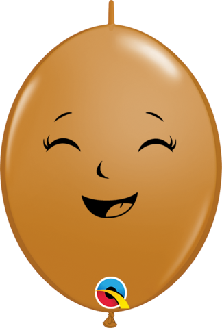 15cm Quicklink Mocha Brown Happy/Sad Baby Face #12574- Pack of 50