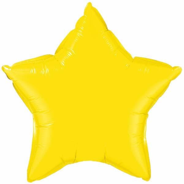 50cm Star Yellow Plain Foil #12627 - Each (Unpkgd.)