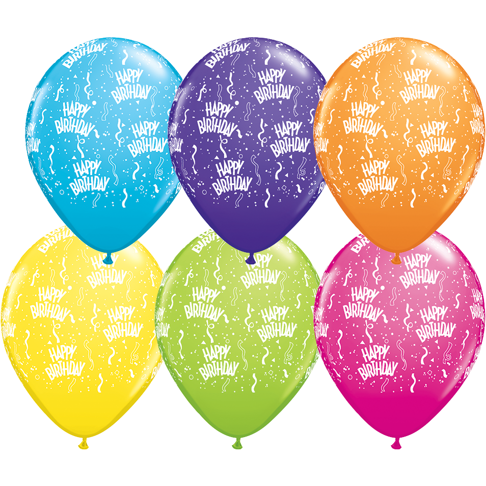 28cm Round Tropical Assorted Birthday Around #13552 - Pack of 50 SPECIAL ORDER ITEM