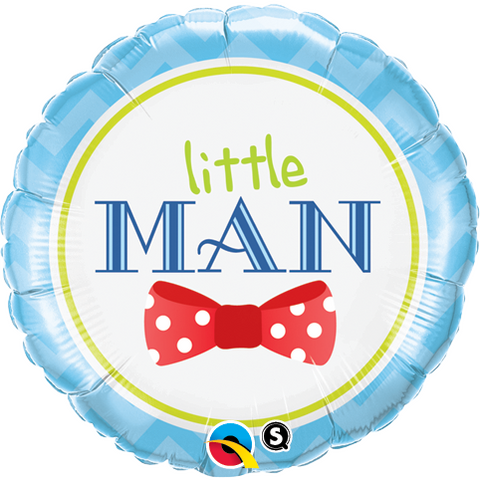 45cm Round Foil Little Man Bow-Tie #13958 - Each (Pkgd.)
