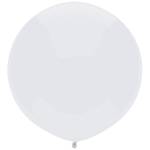 43cm Round Bright White Outdoor Balloon#16597 - Pack of 50
