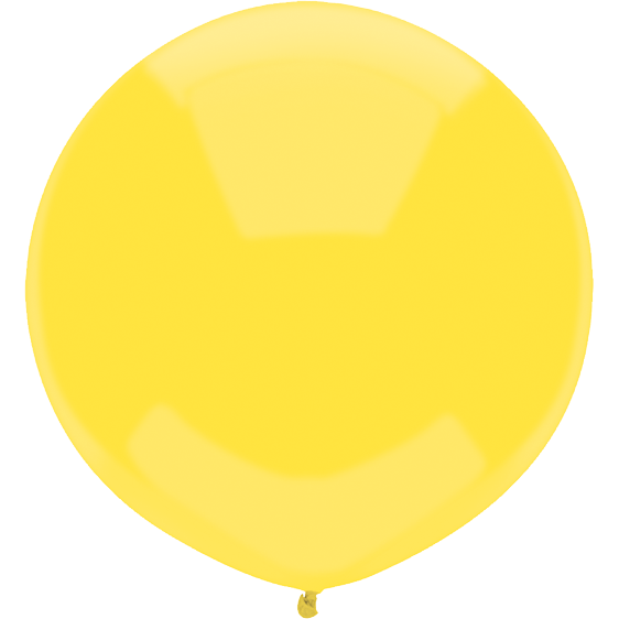 43cm Round Sun Yellow Outdoor Balloon#16598 - Pack of 50