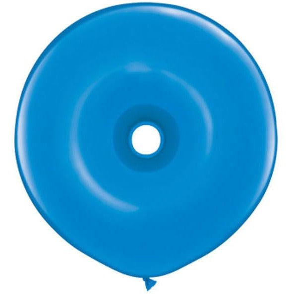 40cm Donut Dark Blue Qualatex Plain Latex Donut #18624 - Pack of 25 SPECIAL ORDER ITEM