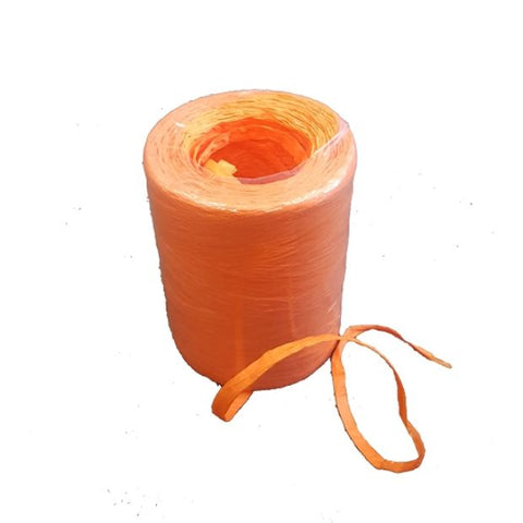200m ORANGE Biodegradable Paper Raffia RIBBON #192034