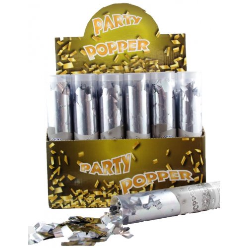Twist Poppers 20cm Silver #AP202774 Box of 24