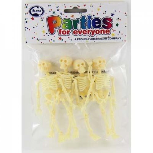 SKELETONS Loot Bag Fillers Pack of 4 #203789