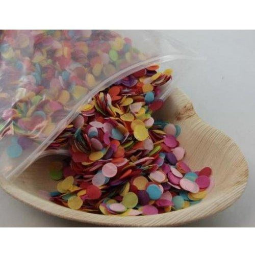 Confetti 1cm Tissue Assorted 250 grams #204651 - Resealable Bag