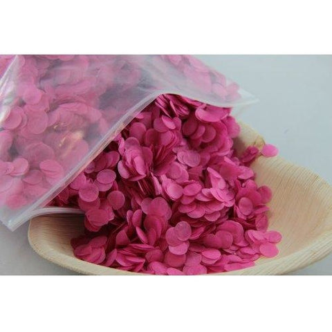 Confetti 1cm Tissue Hot Pink 250 grams #204652 - Resealable Bag
