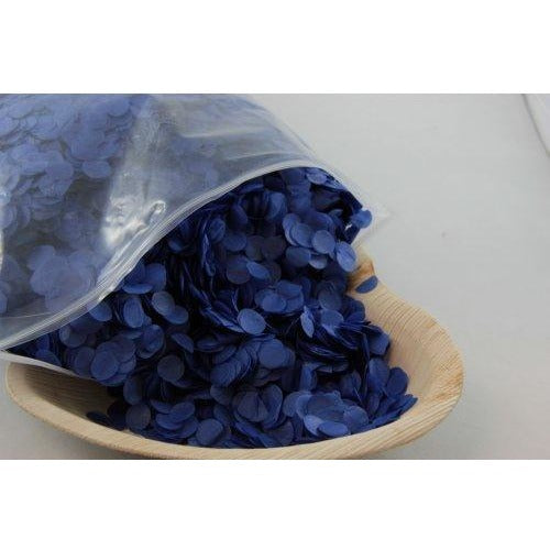 Confetti 1cm Tissue Blue 250 grams #204653 - Resealable Bag