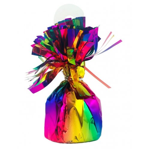 Balloon Weight Foil Rainbow Splash #204773- Pack of 6