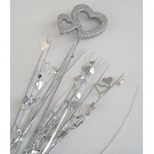 Foam Spray Silver Heart #207091 - Each