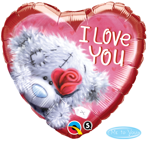 45cm Heart Foil Tatty Teddy I Love You #20811 - Each (Pkgd.) SPECIAL ORDER ITEM