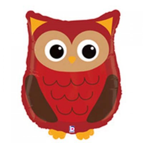 66cm Shape Foil Woodland Owl #B35173P - Each (pkgd.)
