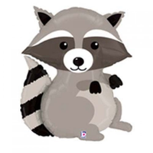 90cm Shape Foil Woodland Raccoon #B35176P - Each (pkgd.)