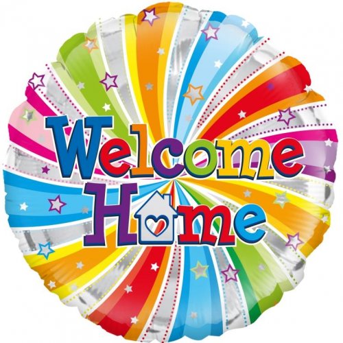 45cm Round Foil Welcome Home Swirl #229301 #210793- Each (Pkgd.)