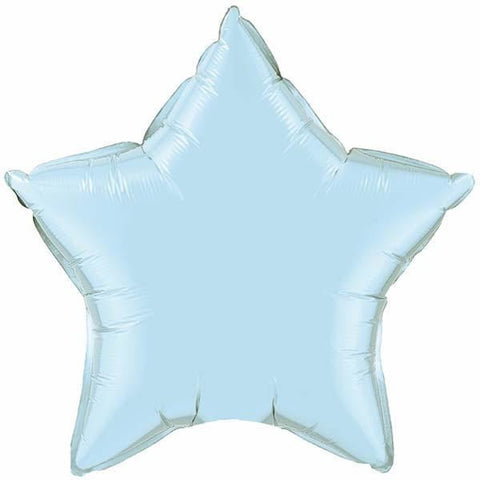 90cm Star Pearl Light Blue Plain Foil #21148 - Each (Unpkgd.) SPECIAL ORDER ITEM